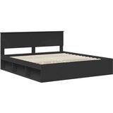  okvir za krevet crna 180 x 200 cm čvrsto borovo drvo | shoptok.hr