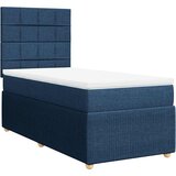  Krevet s oprugama i madracem plavi 90 x 190 cm od tkanine | shoptok.hr