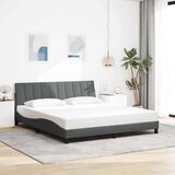 vidaXL Posteljni okvir brez vzmetnice temno siv 180x200 cm tkanina | Shoptok.si
