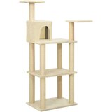 vidaXL Mačje drevo s praskalniki iz sisala krem 119 cm | Shoptok.si