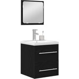  Set namještaja za kupaonicu 2 pcs Crni hrast Konstruirano drvo | shoptok.hr