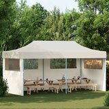 Šator za svadbe - šator za zabave Krema 291 x 580 x 315 cm Oxford tkanina - Krema s dvije bočne zidove Da | shoptok.hr