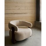 Kave Home Bež fotelj iz šenilje Granite – | Shoptok.si