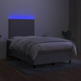  box spring s madracem LED svjetlosivi 120x200 cm tkanina | shoptok.hr
