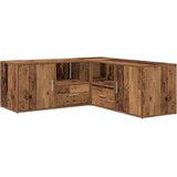  Kutni ormarić boja starog drva 200x40x45 cm konstruirano drvo | Eponuda.com