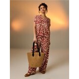 Sinsay Pleteni tote model torba za rame s cvjetnim aplikacijama | shoptok.hr