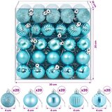  Set božićnih kuglica 100 kom. Tirkizna 4 cm Polistiren | shoptok.hr
