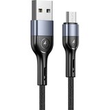 Usams PLETENICA KABEL U55 2A MICRO USB 1M ZA TELEFON ČRNO ČRNA, (21980339) Cene