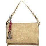 Desigual ženska crossbody torbica s preklopom 16x10x23 cm bež | shoptok.hr
