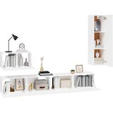  4-dijelni set TV ormarića bijeli od konstruiranog drva | shoptok.hr
