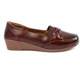 Shelvt Brown slip-on shoes with a bow | shoptok.hr