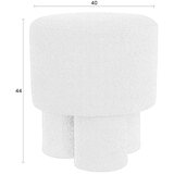 White Label Bel tabure iz tkanine bouclé Marcos – | Shoptok.si