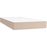  Krevet box spring madrac LED cappuccino 100x200cm umjetna koža | shoptok.hr