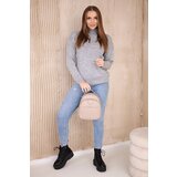 Kesi Gray sweater with high neckline | shoptok.hr