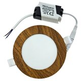  led ugradna svetiljka circle LED/6W/230V 4200K, prečnik 11,8 cm, braon | Eponuda.com