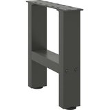  Noge za klub stolić antracit boje 2 kom 30 x (30-31) cm čelik | shoptok.hr