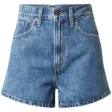 Levi's Kavbojke 'HIGH WAISTED MOM SHORT MED INDIGO - FLAT FINISH' moder denim Cene