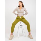FANCY Trousers-FA-DR-8129.49P-olive Cijene