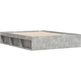  Posteljni okvir betonsko siv 140x190 cm | Shoptok.si