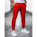 DStreet Spodnie męskie dresowe czerwone | Shoptok.si