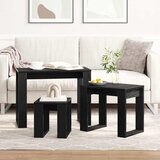 Set stolića 3 pcs Crni hrast Konstruirano drvo | Eponuda.ba