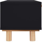  Stolić za kavu crni 80x40x30 cm konstruirano drvo i borovina | Eponuda.com
