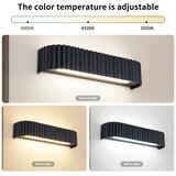 Brilagi LED prigušiva zidna svetiljka FALCON MODERN LED/14W/230V 40 cm crna + daljinski upravljač | Eponuda.com