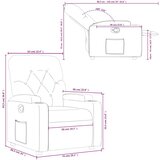 vidaXL Naslanjač kapučino barve umetno usnje, (20926951) | Shoptok.si