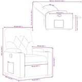 vidaXL Naslonjač od umjetne kože boja cappuccina | shoptok.hr