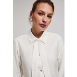 Marisse Shirt With A Tied Neckline And Decorative Pearl Buttons | Shoptok.si