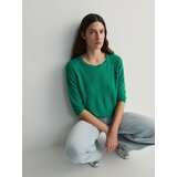 Reserved navaden pulover - zelena Cene