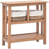vidaXL Konzolna mizica iz trdnega predelanega lesa 69x28x70 cm Cene