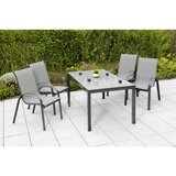 Gardenson Vrtna Miza Steklo, Aluminij, 150x90 | Shoptok.si