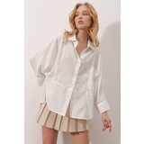 Trend Alaçatı Stili Shirt - White - Oversize | shoptok.hr