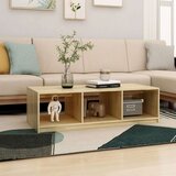 vidaXL Klubska mizica 110x50x34 cm trdna borovina | Shoptok.si