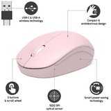 Port Designs Port miš OFFICE bežični USB-A/USB-C, roza 900541 | shoptok.hr