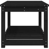  Vrtni stol crni 82,5 x 50,5 x 45 cm od masivne borovine | shoptok.hr
