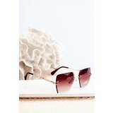PRIUS Women's Sunglasses with Gradient Lenses UV400 Gold-Brown | Shoptok.si
