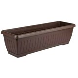 Plastična žardinjera Jadran (Vanjska dimenzija (D x Š x V): 60 x 20 x 17 cm, Plastika, Smeđe boje) Cijene