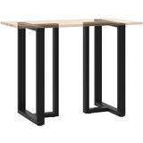  Noge za barski stol T-oblika 2 kom Crne 60x35x(100-101) cm Čelik | shoptok.hr