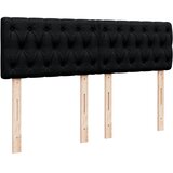  Krevet s oprugama i madracem crni 160x200 cm od tkanine | shoptok.hr