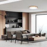 solight WO8009- prigušiva LED svetiljka SOLID OAK LED/48W/230V 3000-6500K prečnik 39 cm + daljinski upravljač | Eponuda.com