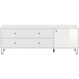 Livetastic Nizka Omarica Prisma, Bela Visok Sijaj | Shoptok.si