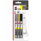 Marabu Marker za tekstil bleščice za slikanje tekstila, pretisni omot po 3 kom, (21655520) | Shoptok.si