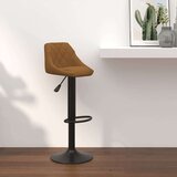 vidaXL Barski stolček rjav žamet, (20968498) | Shoptok.si