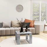  Bočni stolić siva boja betona 50 x 50 x 35 cm konstruirano drvo | shoptok.hr