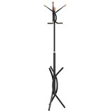  Stalak za kapute crni 176 cm od željeza obloženog prahom | shoptok.hr