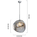 Opviq Luster L1258, 120cm, 26cm, E27, Ružičasto-zlatna | Eponuda.ba
