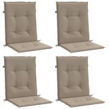  Jastuci za vrtne stolice 4 kom smeđesivi 100x50x3 cm od tkanine | Eponuda.com