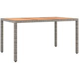 vidaXL 7-dijelni vrtni bistro set od poliratana s jastucima sivi | shoptok.hr